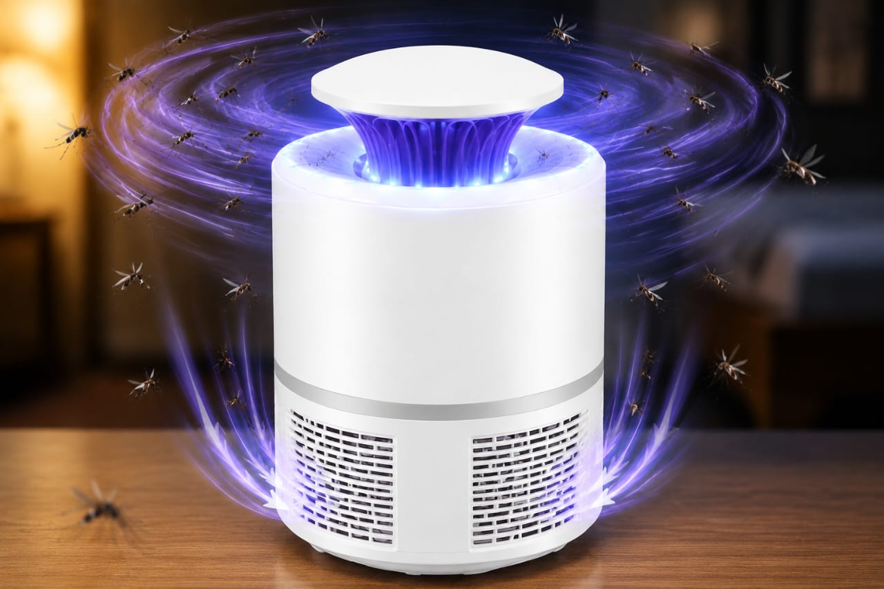 Lampe Anti-Moustiques UV à Aspiration – Dormez enfin en toute tranquillité !