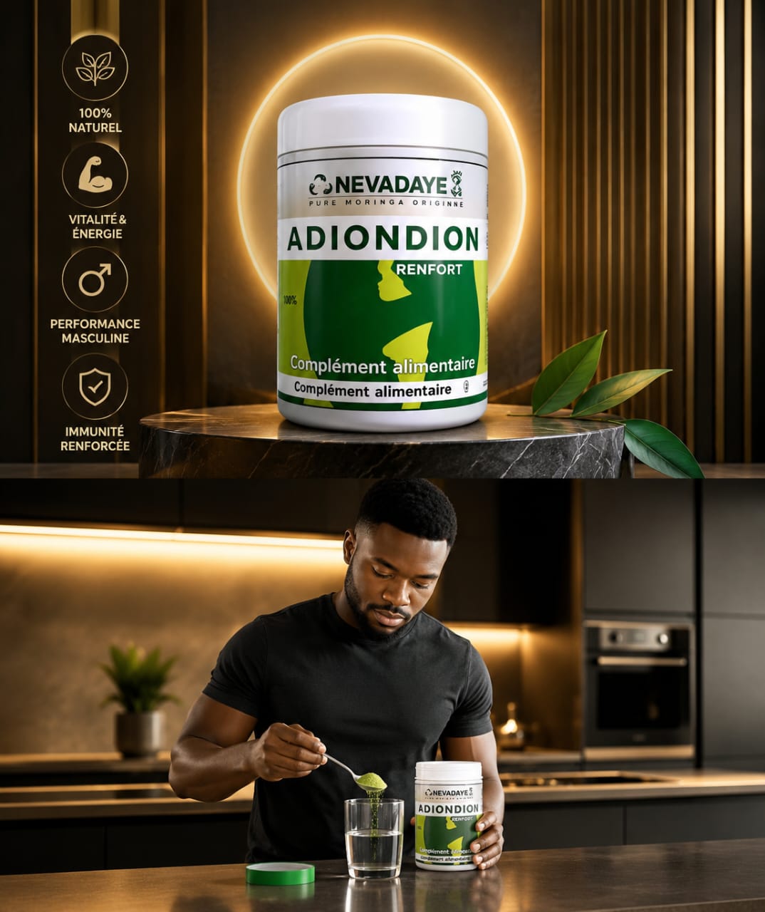 🌿 ADIONDION RENFORT – Complément alimentaire à base de moringa